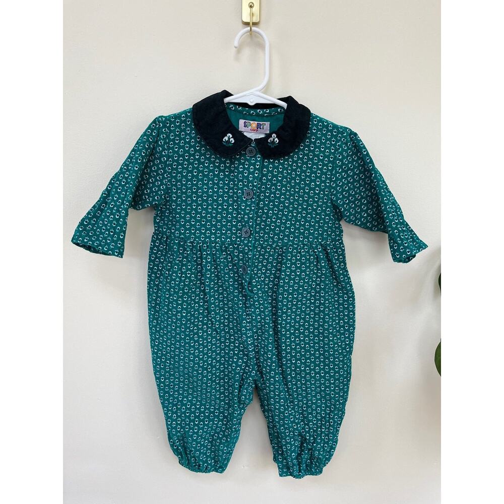 Vintage Sport Corp lightweight cord romper, fits 18 months